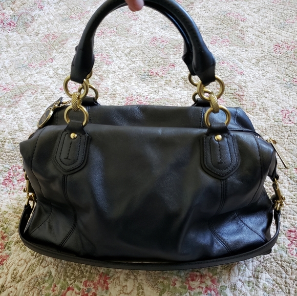 Coach Campbell Leather Turnlock Large Satchel - Picture 3 of 14